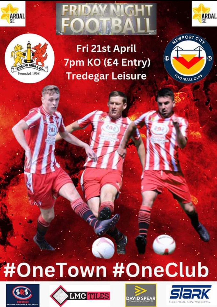 Big game for <a href="/TredegarTownFC/">Tredegar Town FC</a> tonight at home , my under 7s team are mascots for the game , plenty of refreshments available before the game and half time , I’m doing a penalty shoot out half time for the mascots and any children who want to join in , get down and support the town