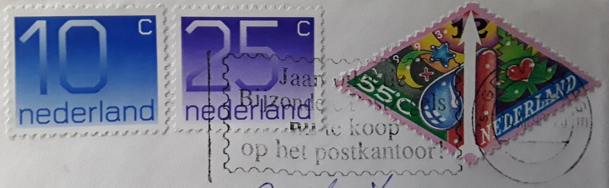 Stamp_Daily's tweet photo. 1993 #Netherlands diamond stamp today #StampDaily. Not convinced by the diamond design. A bit busy with uninspiring art and colours. BUT an interesting counterpoint to the clean and stylish #definitives that make up the rate to France. #philately #philatelie #stamps #usedoncover https://t.co/nqRO6djAba