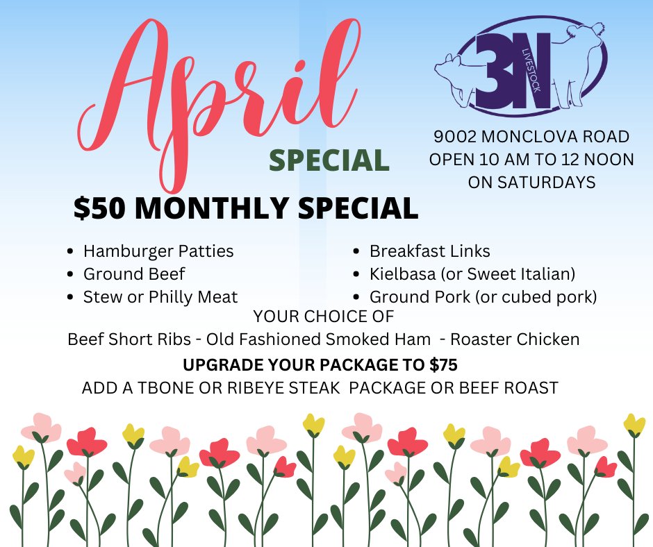 angbarney's tweet photo. 3NLivestock Farm to Freezer is OPEN Satudays 10 am to 12 noon  Lots of great specials!  Pulled Pork is IN! - https://t.co/f5JQWJMeJT https://t.co/clWzoJEiAl