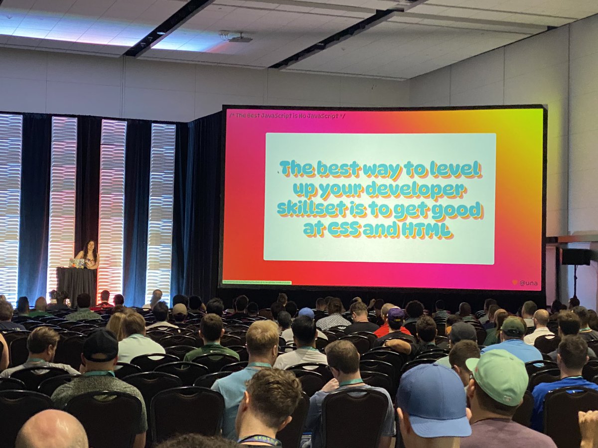 _3POINT14_'s tweet photo. @Una couldn’t have said this better! @ReactMiamiConf #FrontEndDeveloper https://t.co/yual336Udy