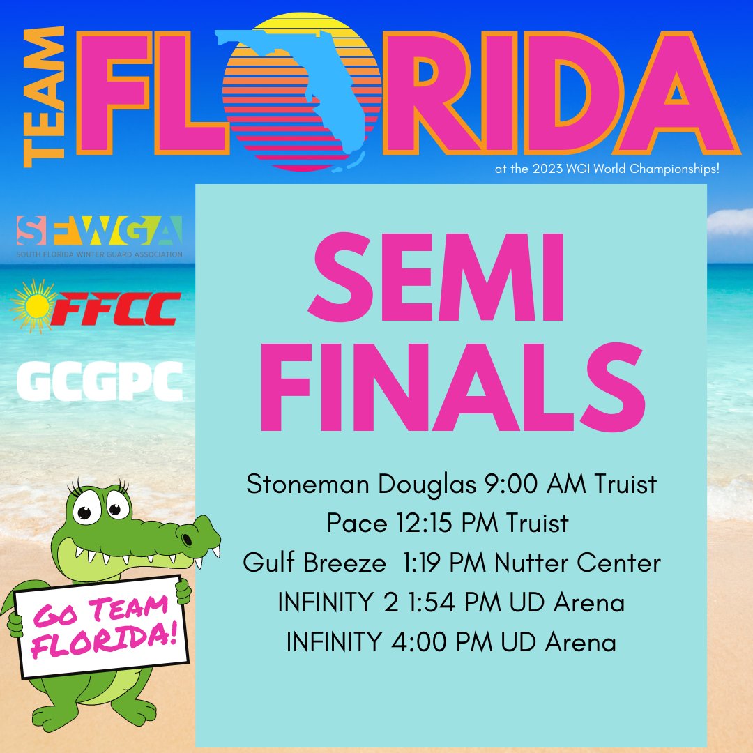 FFCC1985's tweet image. Congratulations to all of our Florida percussion teams that performed at the 2023 WGI World Championships prelims, and to those teams taking on semi-finals today! Winds prelims kick off in the morning tomorrow!

#TeamFlorida #ffcc2023 #wgipercussion #wgi2023 #gcgpc #ffcc #sfwga