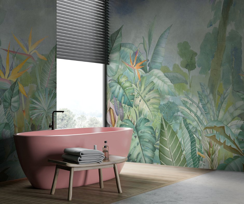 infoaffreschi's tweet photo. Let yourself be embraced by the natural pattern of this #wallpaper with its #tropical elements. The abundance of green tones bring you to a peaceful and soothing lush environment, creating a calming effect.

Design: SH 20
Collection: SHADOWS https://t.co/7SPK2LyuC7