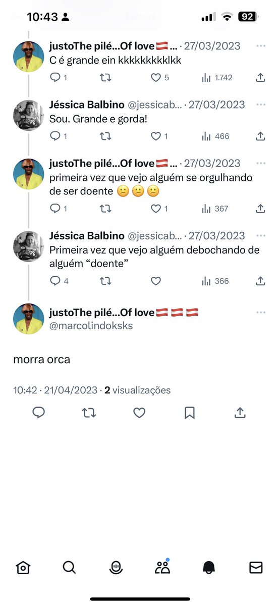 jessicabalbino's tweet photo. esse é só um exemplo de como, diariamente, pessoas gordas são tratadas dentro e fora das redes! 

Muitas pessoas não suportam ~ e realmente se matam! 

Aí eu não vejo ninguém bater textão de empatia, transtorno de imagem, setembro amarelo, etc! 

Cês querem é que a gente morra https://t.co/LPlx2I6rHZ
