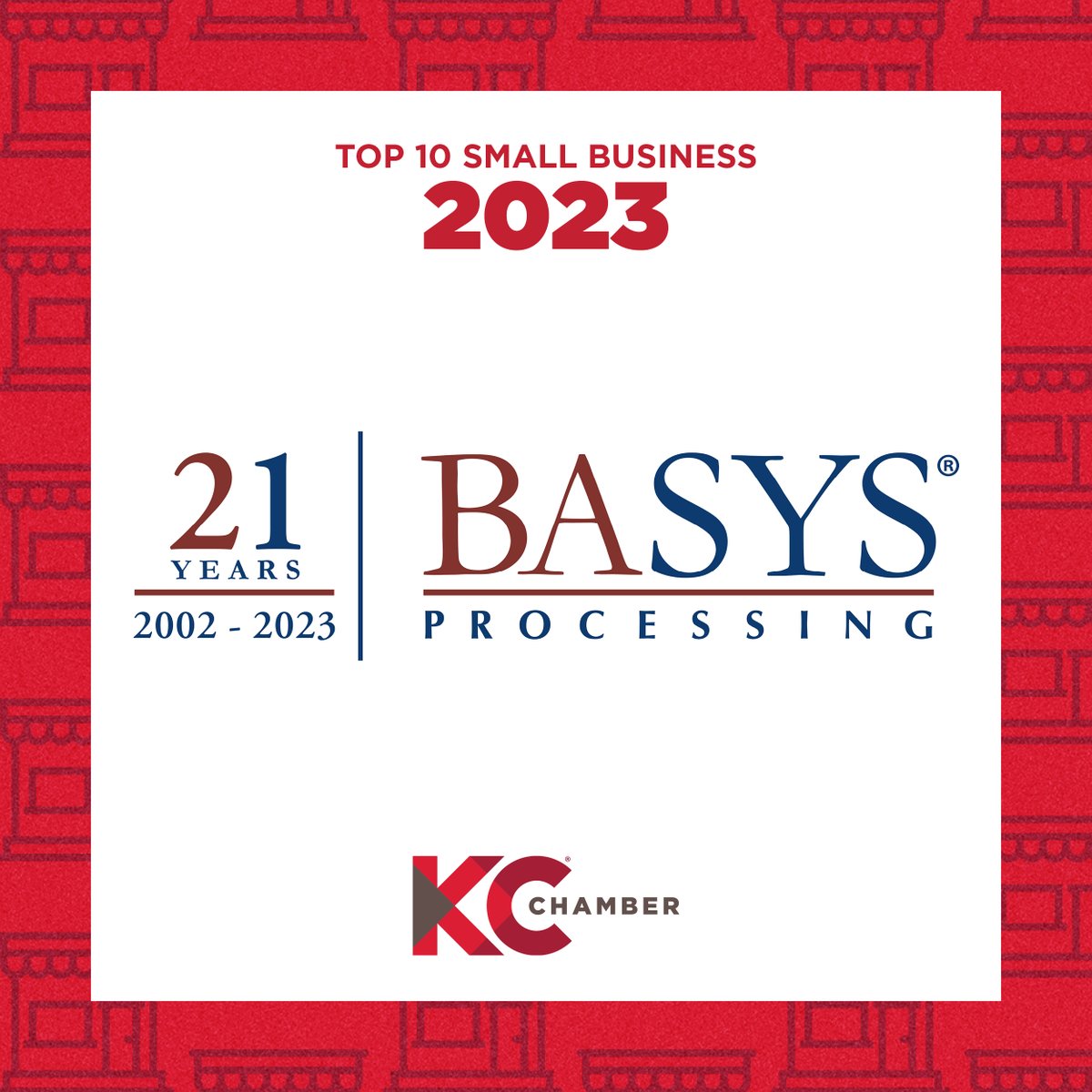 kcchamber's tweet photo. Our next Top 10 Small Business is @BASYSProcessing! Congratulations! Remember, we are announcing in random order.  #CelebrateSmallBiz https://t.co/rfSeJ5D3La