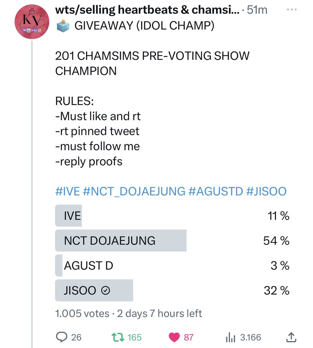 snowdropwhen's tweet photo. @kkpopvotes_ for #JISOO https://t.co/M3HGqRFFht