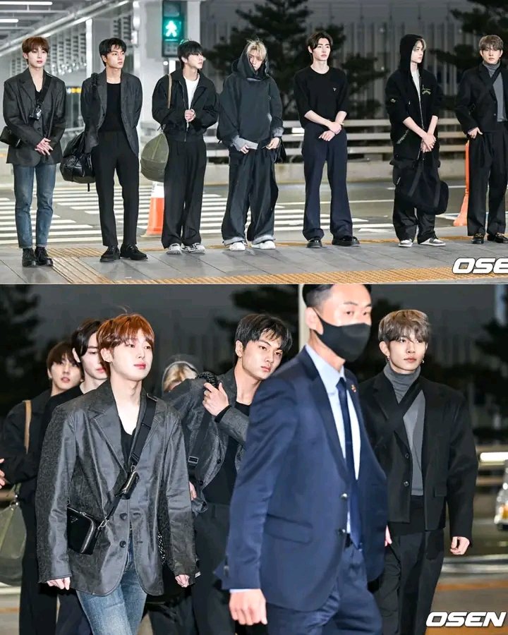 chua_rm's tweet photo. ENHYPEN ON THEIR WAY TO LAS VEGAS, USA. THEY WEARING ALL BLACK IN HONOR AND MOURNING OF MOONBIN'S D3ATH.

HAVE A SAFE FLIGHT BOYS.🥺

#enhypen #ASTRO 
#MoonBinWeLoveYou https://t.co/IaZXKo1dBl
