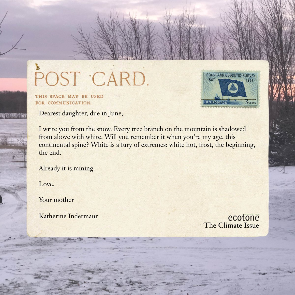 EcotoneMagazine's tweet photo. #Climatepostcard no. 4, from @kgindermaur https://t.co/gTfKoPayin