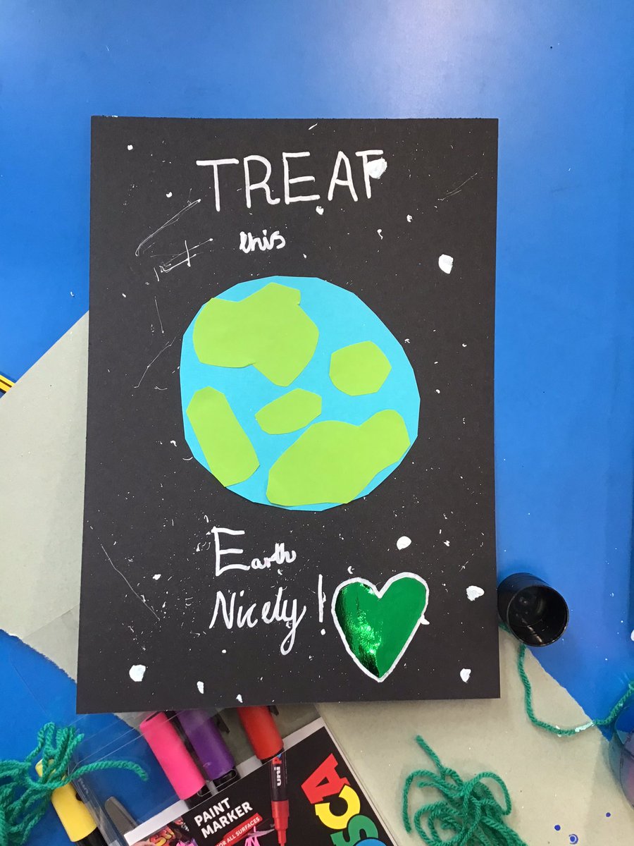 Earth day activities in full swing in class 10. 
Raising awareness to global issues such as pollution and climate change!