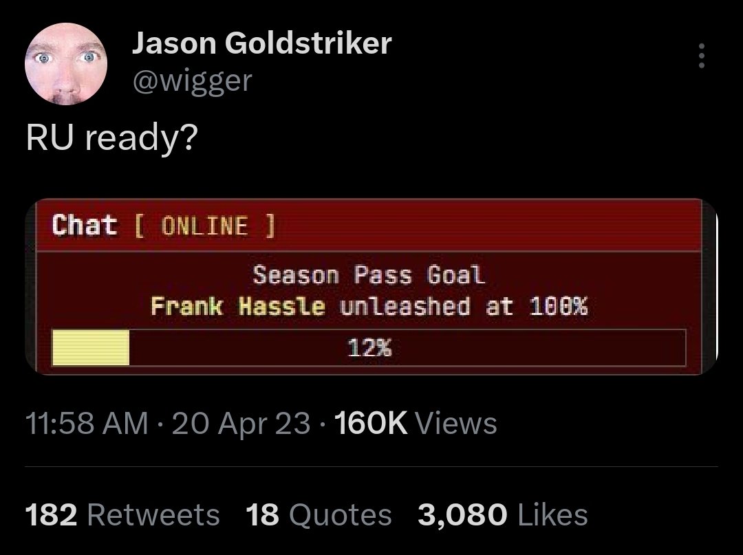 LawrenceMonaco's tweet photo. @CMuneonthaMic Have you been watching??? Im pulling for the Frank Hassle cameo https://t.co/ARTiadwvxx