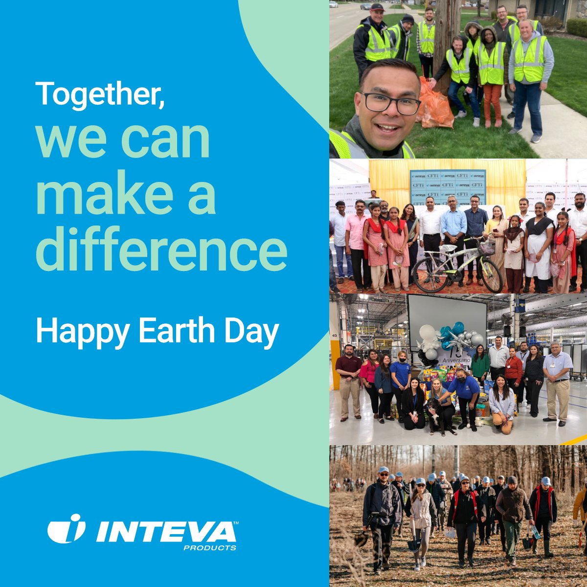 Valuing our community and environment is one of our primary objectives as we help manufacturers around the globe to build the next generation of vehicles. To learn more about our Sustainability efforts, visit intevaproducts.com/sustainability. #EarthDay2023 #EarthDay