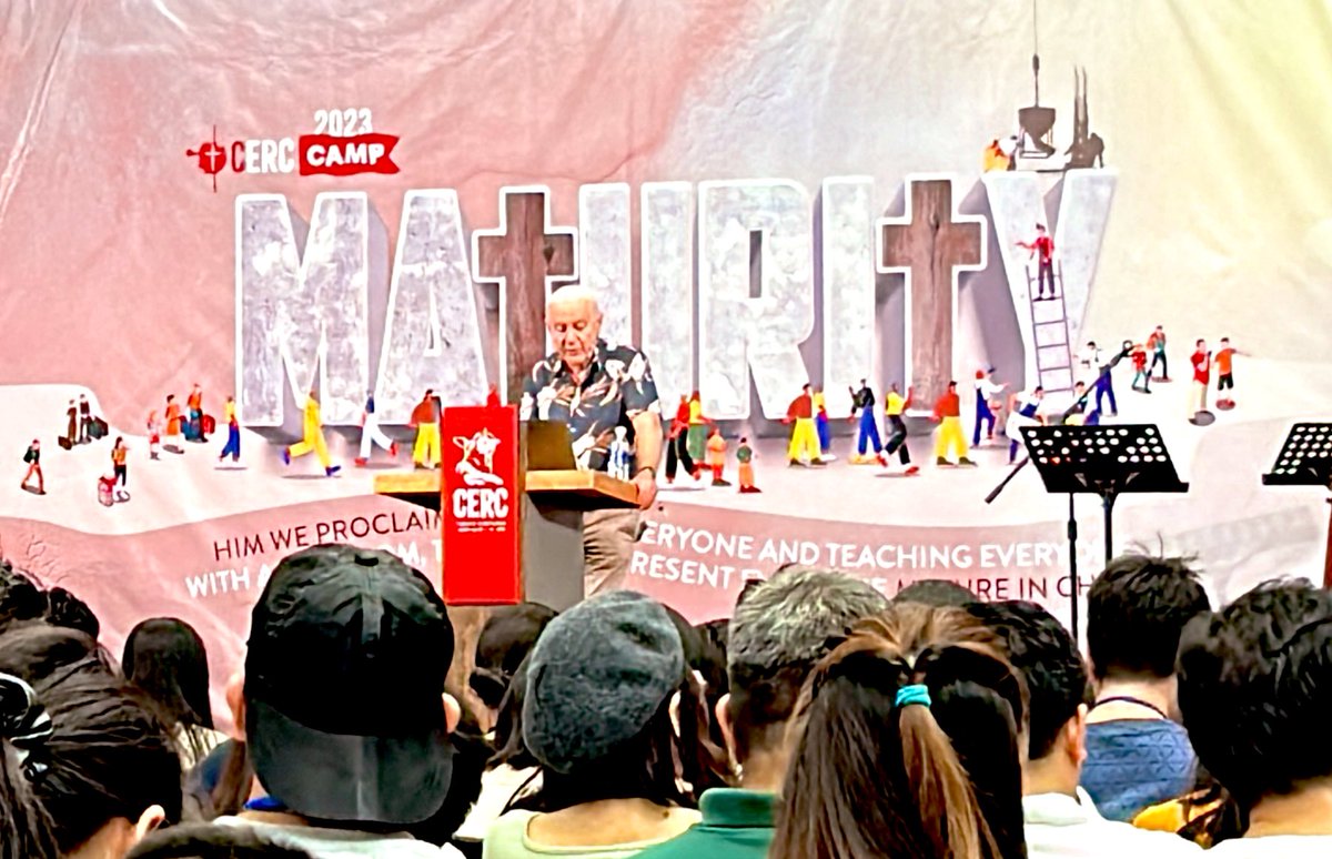 JayLynKek's tweet photo. “Maturity can be expressed as fullness of life in Christ”. 

@cercmalaysia CERC Camp on Maturity with Dr David Peterson - Talk 1 https://t.co/p7TxpxriFf