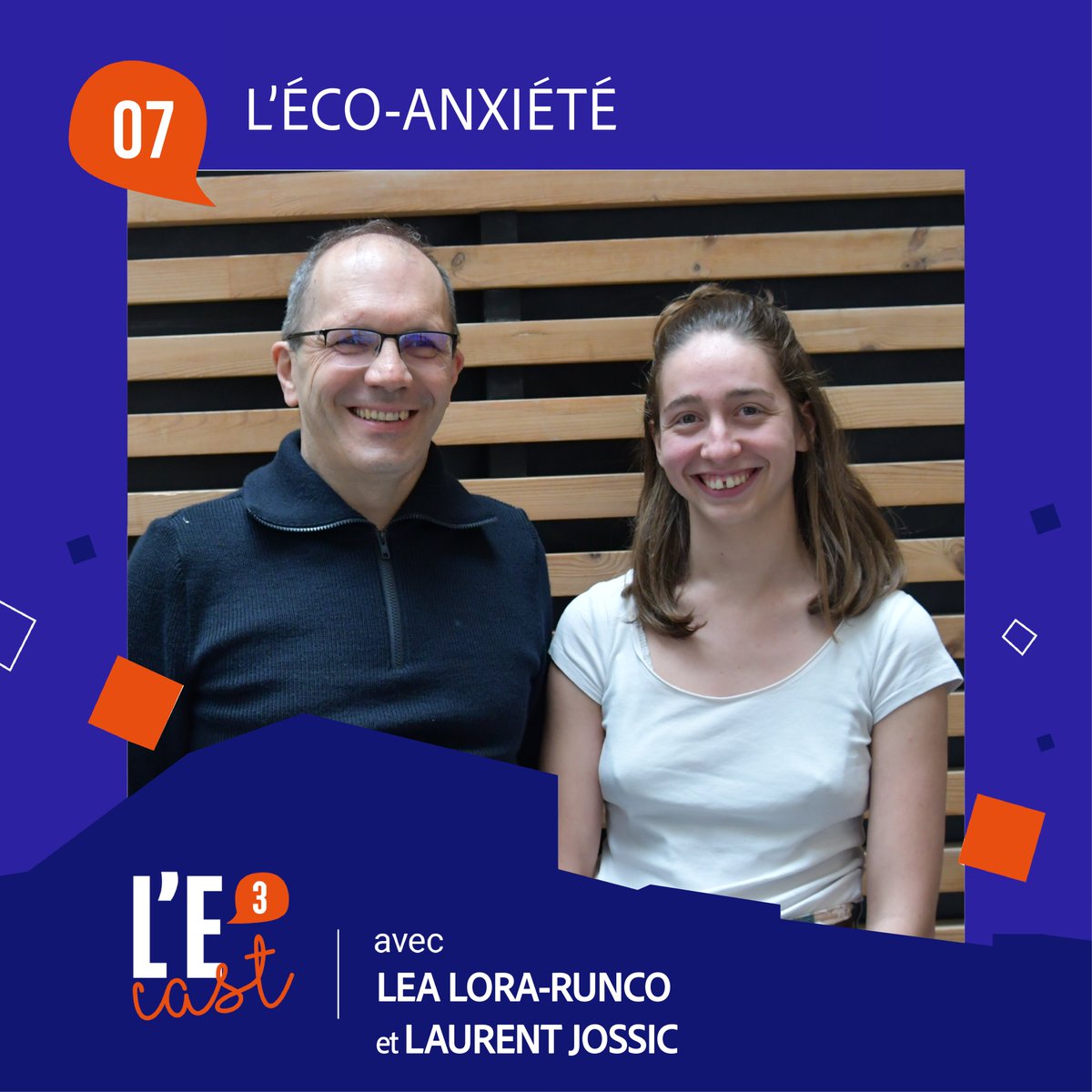 Ense3's tweet photo. 🎧 Découvrez le huitième épisode de L'E³ Cast ! 😃

Léa Lora-Runco, en deuxième année en filière Systèmes énergétiques et marchés et Laurent JOSSIC, enseignant-chercheur et responsable du semestre PISTE à @Ense3, abordent la question de l'éco-anxiété. 👇
https://t.co/98wtuAYlJR https://t.co/JZiRBv4rOG