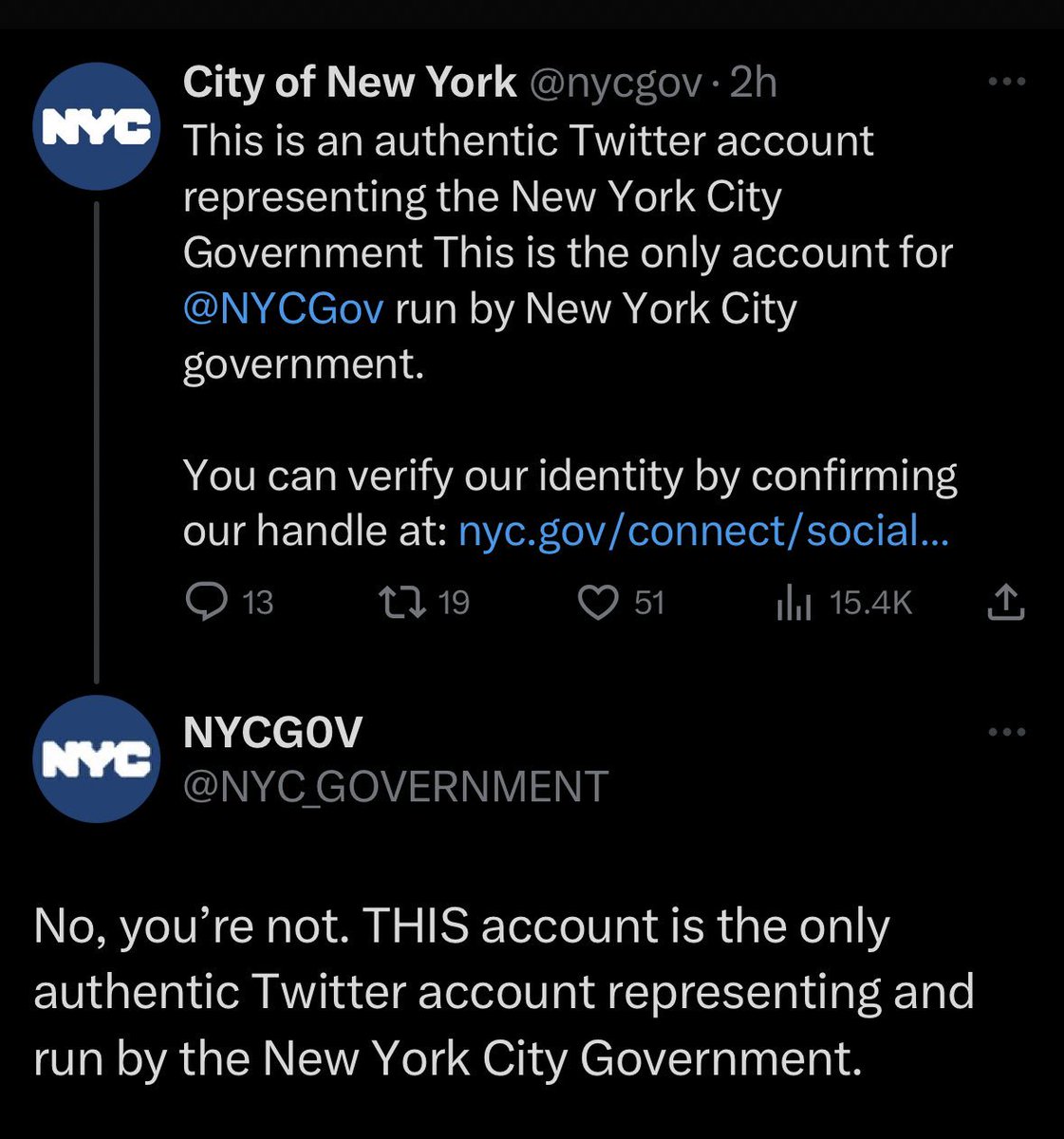 City of New York tweet media