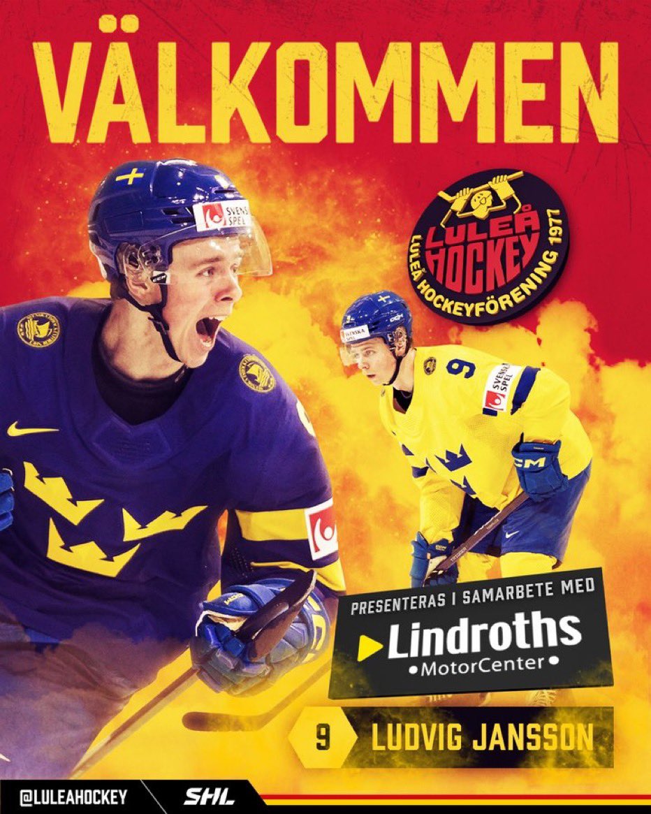 sen_jeni's tweet photo. #actnearn #sct : RT @maloneythompson: Defenseman Ludvig Jansson signs with Lulea of the SHL. Florida Panthers 4th round pick from the 2022 NHL Draft had a phenomenal World Juniors for Sweden, scoring 10 pts in 7 games. @ludvigjansson5 @LuleaHockey @mikeh… https://t.co/CXWAqF9Oyp