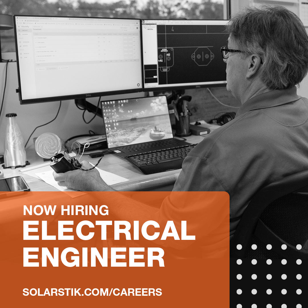 SolarStik's tweet image. Are you an Electrical Engineer looking for a new challenge? We're currently seeking a talented individual to join our team! If you're amped about energy and have a passion for electrical design, we want to hear from you! Visit solarstik.com/careers #hiring #electricalengineer