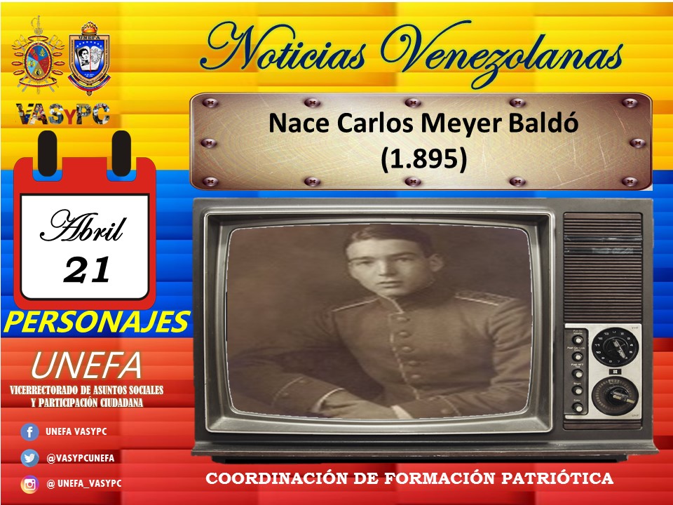 GCNucleoSucre's tweet photo. En 1.895 nace Carlos Meyer Baldó. Aviador Venezolano durante la Primera Guerra Mundial y Miembro Fundador de la Fuerza Aérea Venezolana.
#unefavasypc #VASyPC https://t.co/IOhWb4jIuo