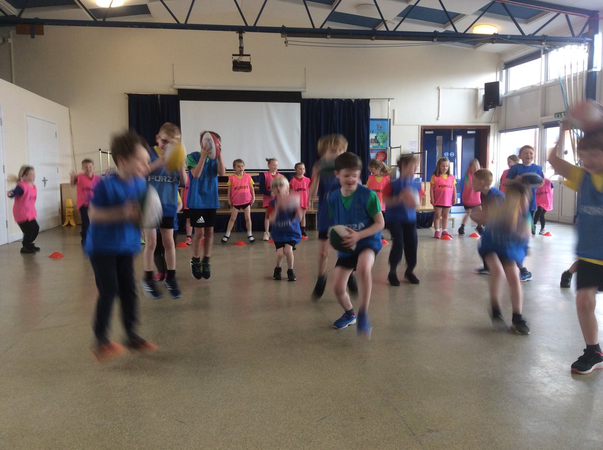An energetic rugby session today!