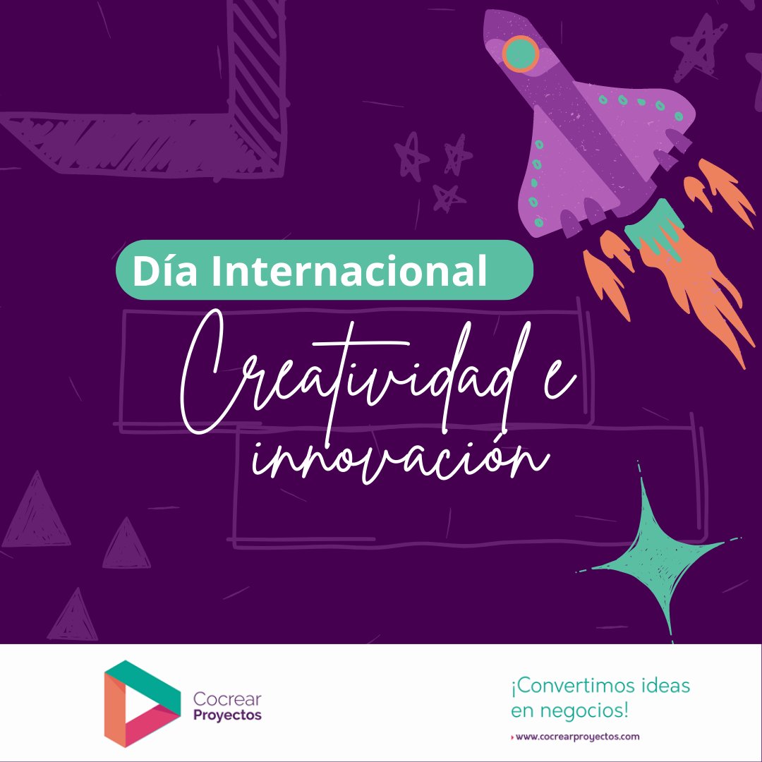CocrearP's tweet photo. 💡Hoy se celebra el #DiadelaCreatividadylaInnovacion, proclamado @ONU_es desde el 2002, con el objetivo de poner de manifiesto todo el potencial creativo de las personas a nivel mundial
¡Feliz día a todos los creativos e innovadores que nos siguen!
Continuemos #cocreando juntos https://t.co/fYheArFEfw