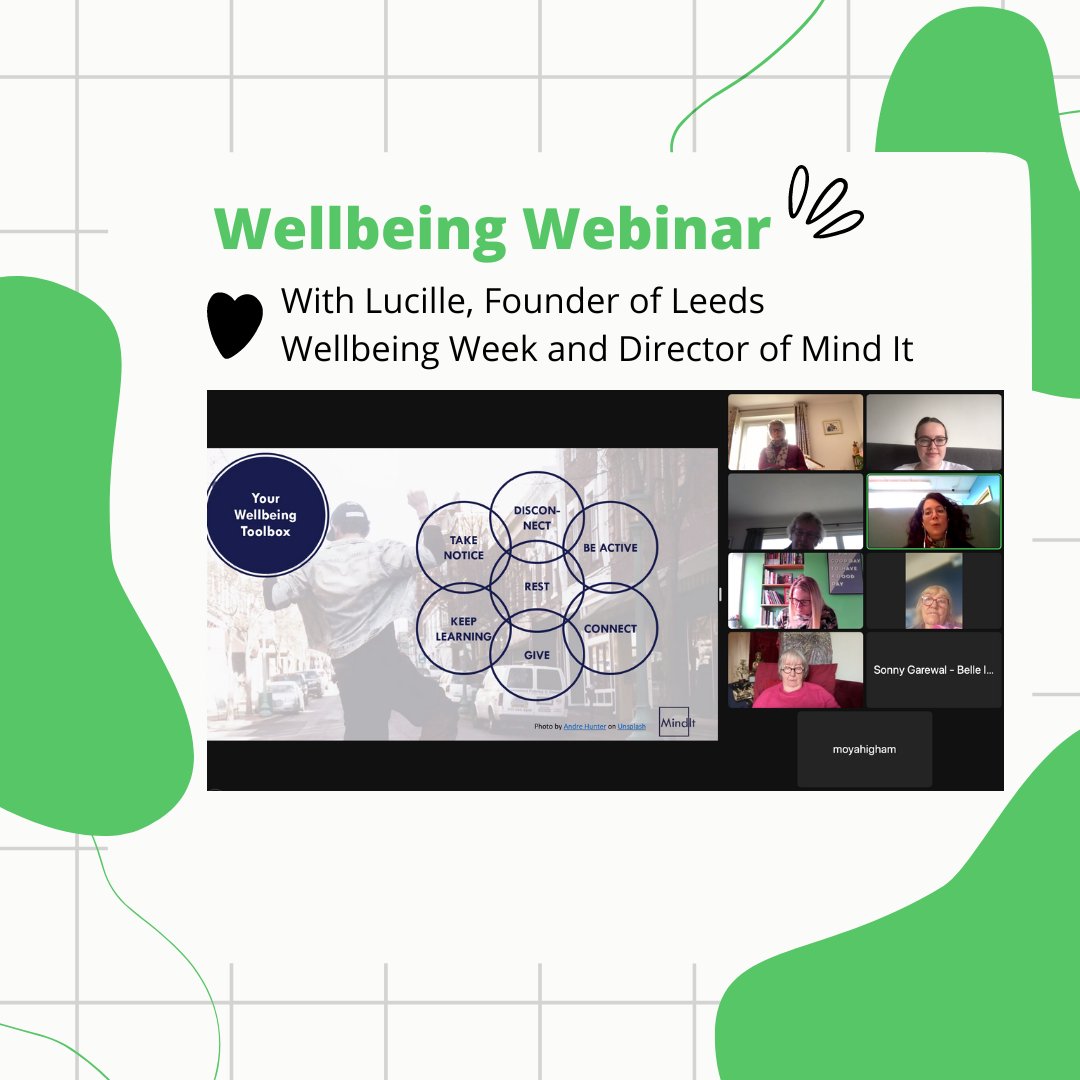 YourBackYardCIC's tweet image. We were joined this morning by Lucille, Director of @MindItUK who delivered a thought-provoking seminar about Dealing With Stress to our lovely audience!

#feelgoodfriday #wellbeingwebinar #wellness #leedswellbeing #healthandwellbeingleeds #leedshealth #industryexpert