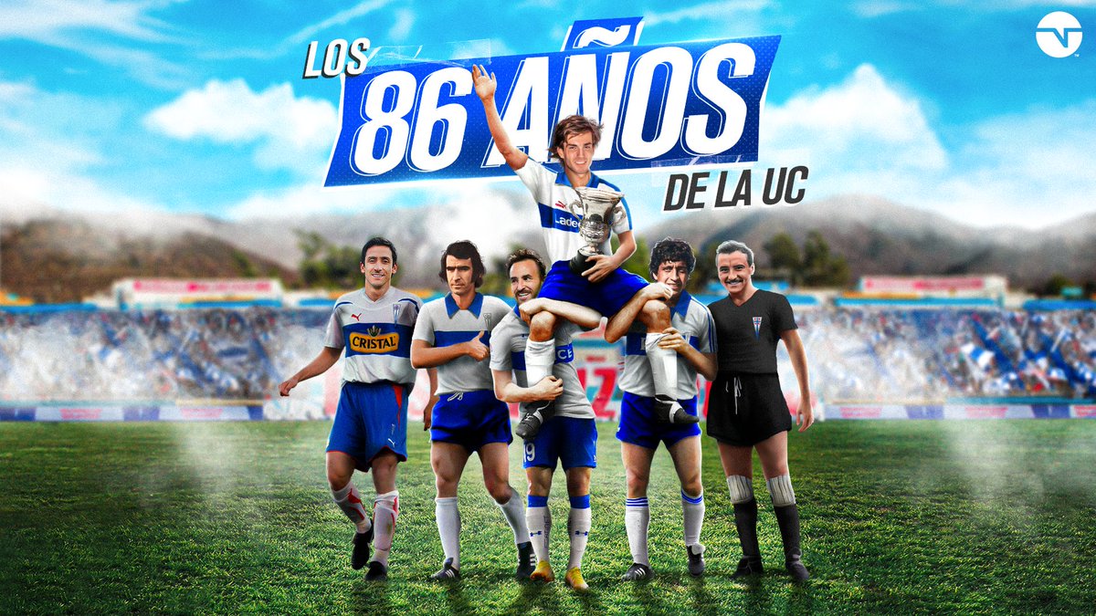 🤍💙🏆 ALTA LA FRENTE AL CIELO

Un 21 de abril de 1937 fue fundada la UC, escuadra que hoy festeja 86 años de gloria y pasión 🥳.

⭐️¡Felicidades al único tetracampeón de torneos largos en Chile! ⭐️