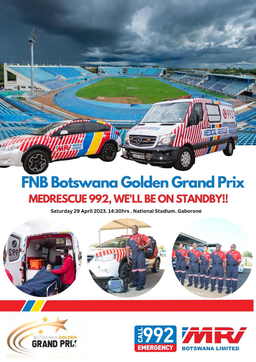 BotswanaMri's tweet image. Only one week left until the FNB Botswana Golden Grand Prix!
Don't miss your chance to see top local and international athletes compete at the thrilling track and field event happening on April 29th, 2023!

#mrgoldstandard #yourpartnerinhealth #pusha