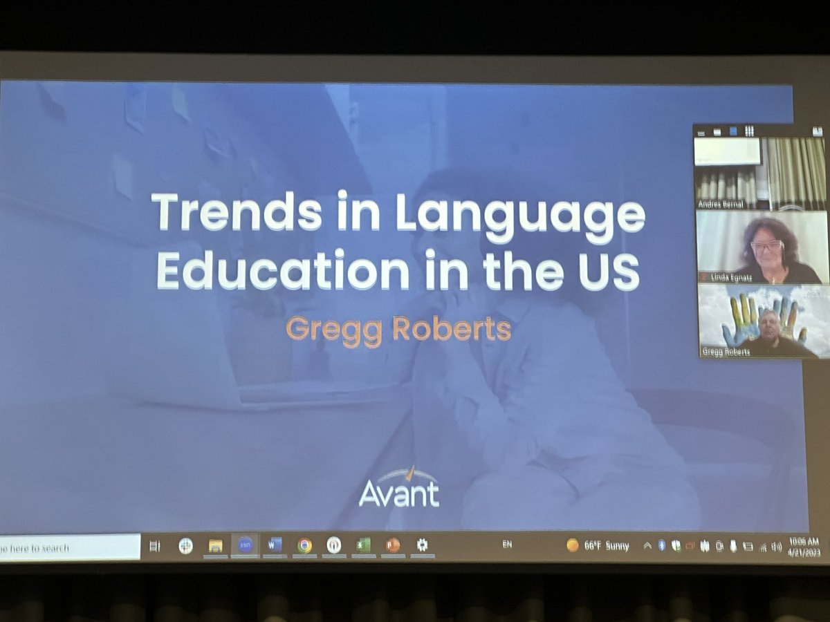 Interesting insight of Language education in US with Gregg Roberts #avantargentina