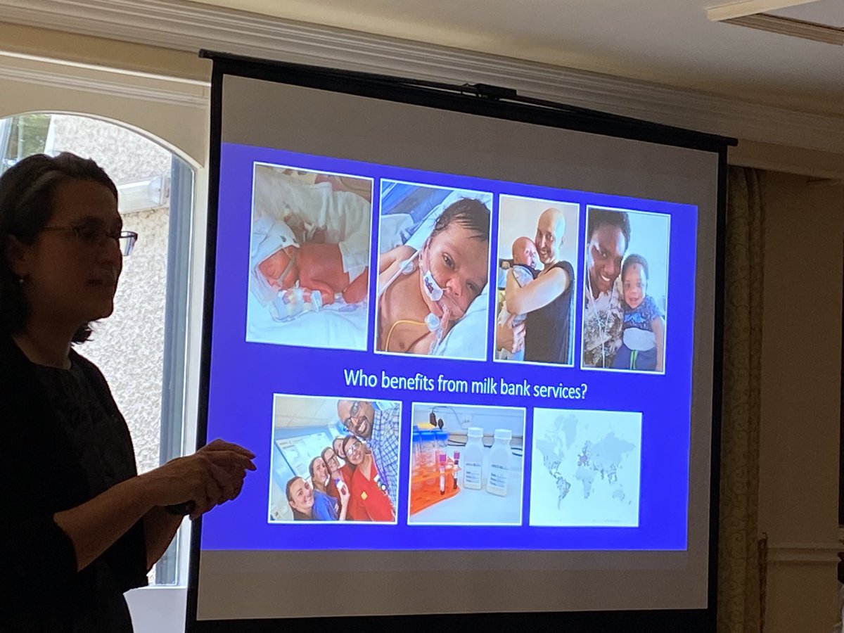 Lisa_H_Amir's tweet photo. Who benefits from milk banks? Last image shows map of milk banks globally. Gillian Weaver set up network early in pandemic to provide support for banks and avoid closures as happened with HIV #MAINN2023 https://t.co/MVusDP9AH1