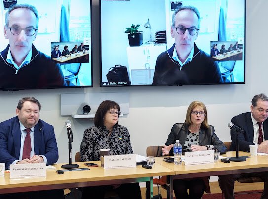futurediplomacy's tweet photo. We hosted a panel on 🇺🇦 reconstruction moderated by Amb. Paula Dobriansky, Sr. Fellow @futurediplomacy,  joined by @njaresko, fmr. 🇺🇦 Minister of Finance; Matteo Patrone @EBRD, Vlad Rashkovan from IMF, &amp; @danrunde from @CSIS. WATCH HERE @BelferCenter: https://t.co/sW6mJOnPsk https://t.co/Vu5iVbGWuV