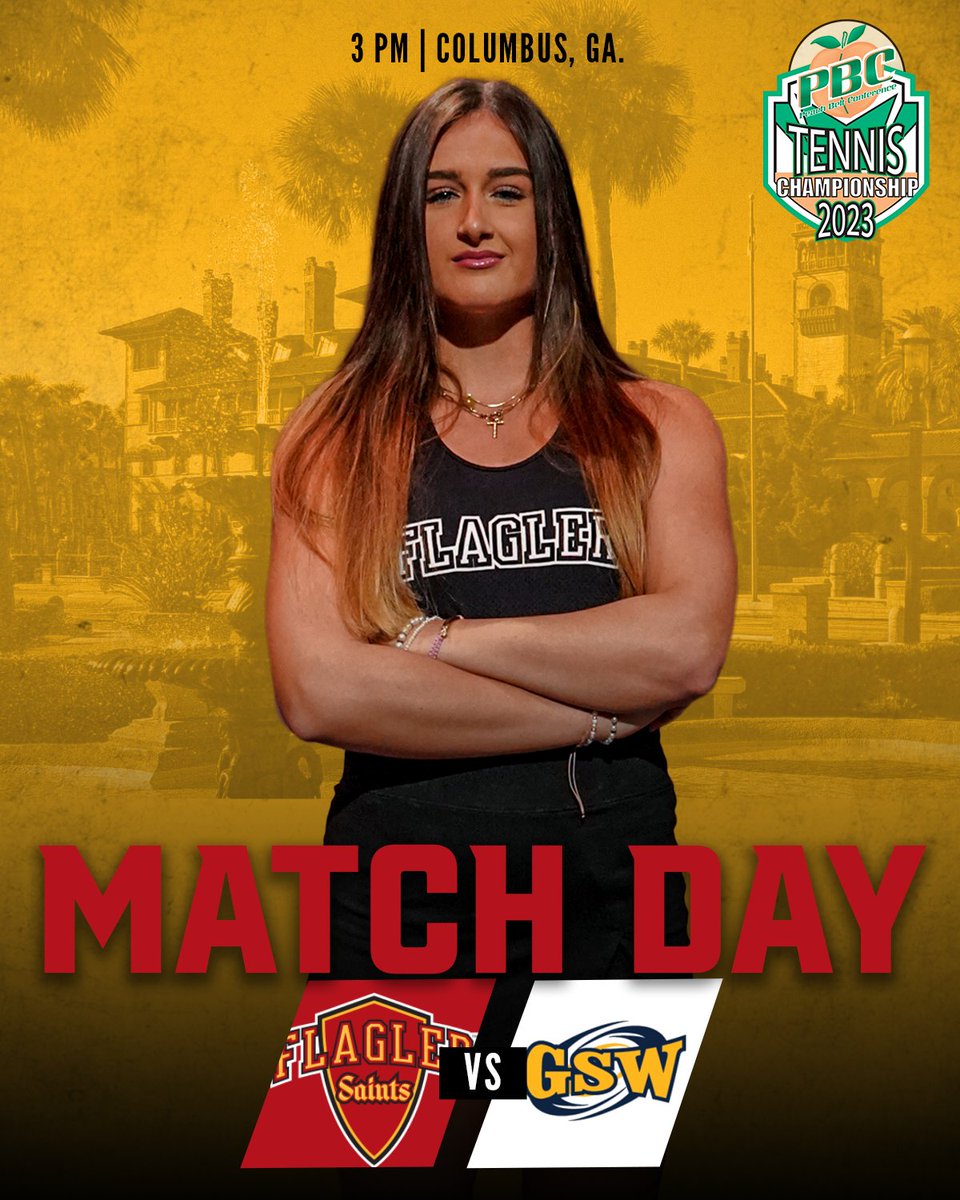 Flagler Athletics (@flaglersports) on Twitter photo The Saints are headed to the PBC Championship Quarterfinals as the No.1 seed today🔥💪
🆚Ga.Southwestern
⏰3 p.m.
📍Columbus, Ga.
📊ow.ly/1pwN50NOCrA
#GoSaints x <a href="/FlaglerWTennis/">Flagler Women’s Tennis</a> The Saints are headed to the PBC Championship Quarterfinals as the No.1 seed today🔥💪
🆚Ga.Southwestern
⏰3 p.m.
📍Columbus, Ga.
📊ow.ly/1pwN50NOCrA
#GoSaints x <a href="/FlaglerWTennis/">Flagler Women’s Tennis</a>