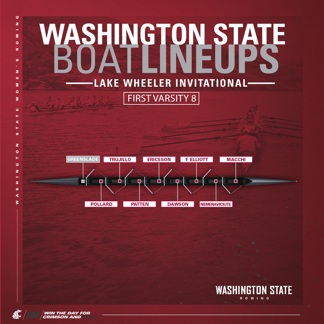 WSU Rowing on Twitter "Here are WSU's Boat Lineups for the Lake