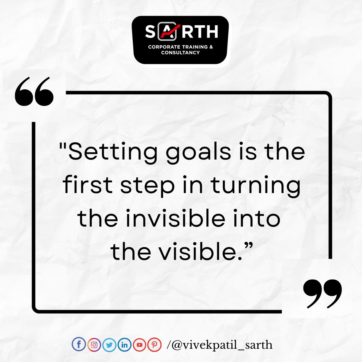 Setting goals is the first step in turning the invisible into the visible.
#motivation #motivationalquotes #dailyqoutes #qoutesoftheday #qoutesaboutlife #dailyinspiration #inspirationalwords #motivationalspeaker #qouteschallenge #youthempowerment #inspiration #qoutesoflife