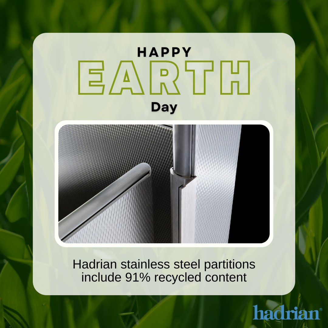Happy #EarthDay!

Did you know Hadrian was the first manufacturer in the industry to embrace powder coating technology? This tech produces virtually no waste and requires less energy. Let’s take care of our planet together.