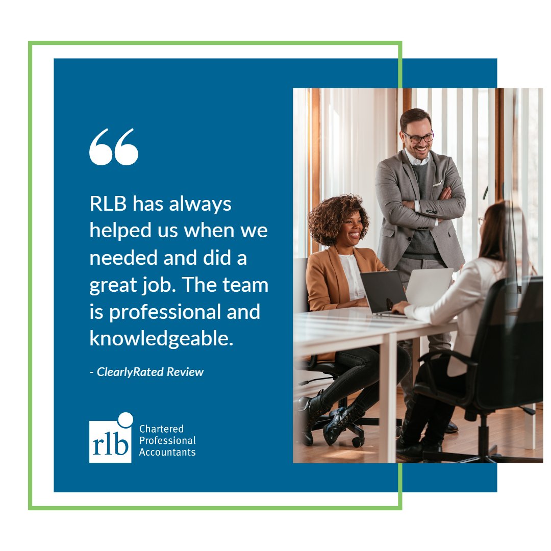 RLBLLP's tweet photo. At RLB, we offer expertise beyond accounting. We're a firm that believes that trust built through strong relationships is the foundation for growth.

#ClearlyRated #RLBReview #PeopleCount https://t.co/p4c5Rvc8Pz
