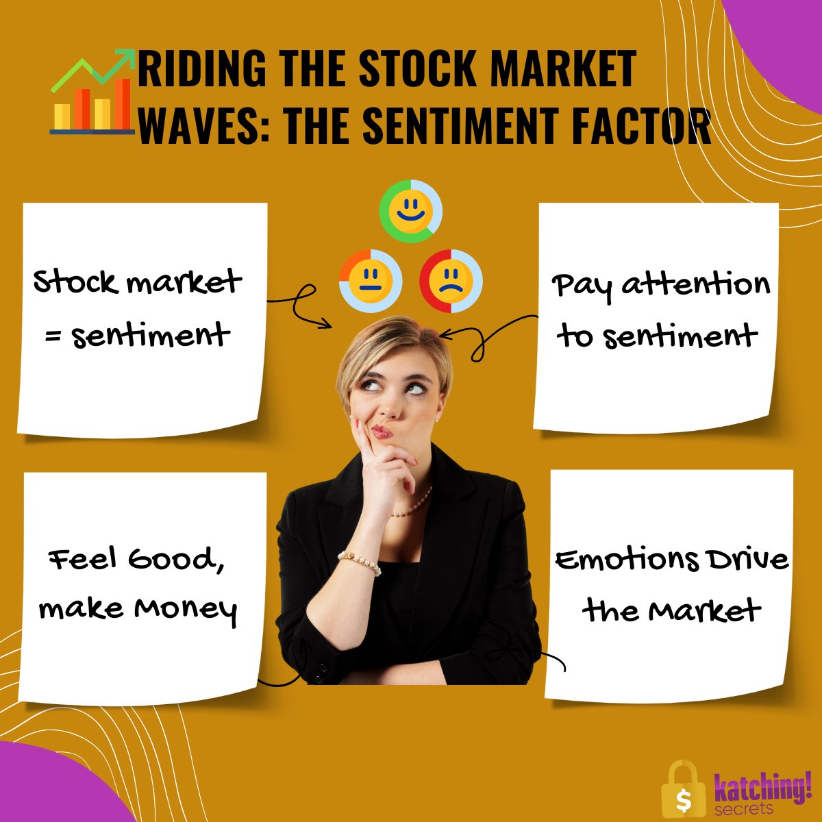 KatchingSecrets's tweet photo. 🎢 Have you ever wondered why the stock market goes up and down like a rollercoaster? Well, it's all about sentiment! 😄 Sentiment is like the weather report for the market - it tells you how investors and traders are feeling about a particular asset or market. https://t.co/bhLRzVFdhh