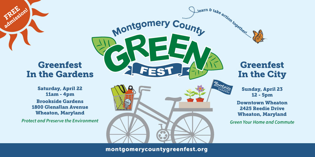 Join us THIS WEEEKEND at Montgomery County’s largest environmental festival, GreenFest 2023 🌎. Enjoy free family activities, an arts & crafts fair, plant vendors and delicious food!  montgomerycountygreenfest.org
#MCGreenFest