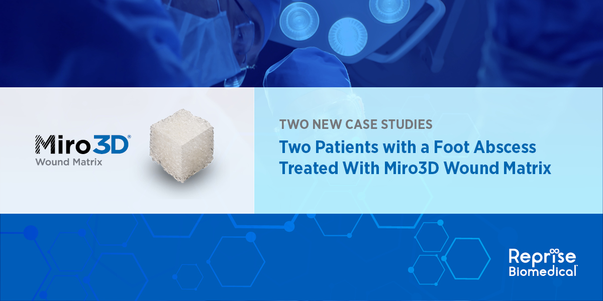 RepriseBio's tweet photo. Two NEW case studies – Two patients with a Foot Abscess Treated With Miro3D Wound Matrix: https://t.co/enACXOFqOb
Think in 3D for the treatment of deep and tunneling wounds.
Risk Info: https://t.co/kevETNiM0C
#woundcare #woundmanagement https://t.co/tu5mfHJEdx