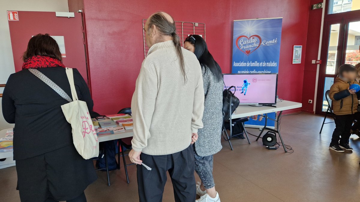 [Journée des "oubliés de la santé"]  organisée par le
<a href="/SecoursPop/">Secours populaire</a> du Territoire de Belfort. CARDIO Franche-Comté y était présente
