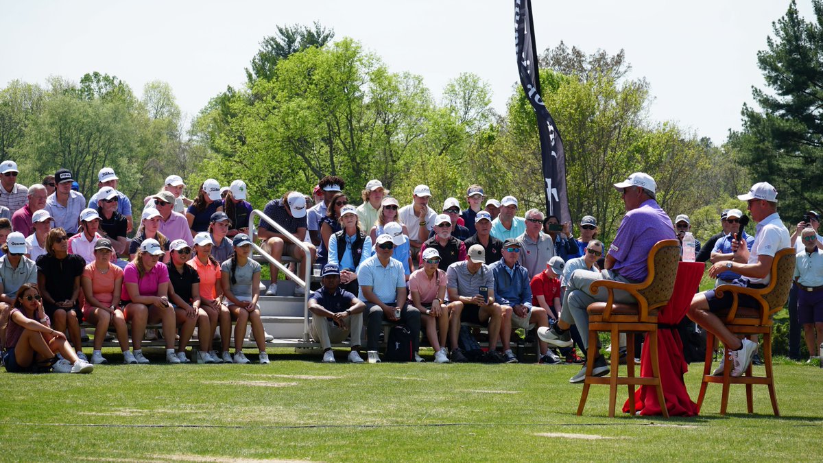 AJGAGolf's tweet photo. "Try to use any failure as an opportunity to learn" - @JustinThomas34 

Words of wisdom and a couple of laughs were shared at the #JustinThomasJr Q&amp;A yesterday. https://t.co/aqrIs2WEB2