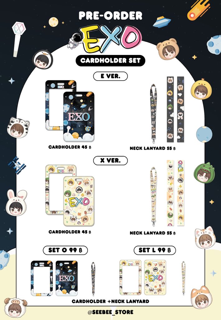 seebee_store's tweet photo. Pls.RT
Preorder🪄EXO Cardholder set by SEEBEE_STORE
⏳Cardholder
ชิ้นละ 45.-
🕰️Neck Lanyard
ชิ้นละ 55.-
🎞️Set O / Set L
เซ็ตละ 99.-
🚀ปิดรับ 30/4/2023 (22:00น.)
💌อ่านรายละเอียดเพิ่มเติมและสั่งซื้อทางฟอร์ม https://t.co/uyzKi3sElR
#EXO #ตลาดนัดEXO #11YearsWithEXO https://t.co/9ThNABM1HM