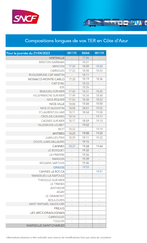 Transports_zou's tweet photo. [ #CompoTER 🚉 ]

👉🏼 Voici vos #SNCFTERSUD en composition longue sur la #CotedAzur ce soir. https://t.co/TpOg74YqJM