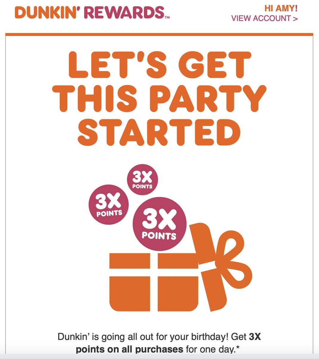 theAmyCastaneda's tweet photo. this is disrespectful @dunkindonuts #dunkinbringbackfreebirthdaycoffee #dunkin #bringbackfreecoffee https://t.co/zS9MQW1yZW
