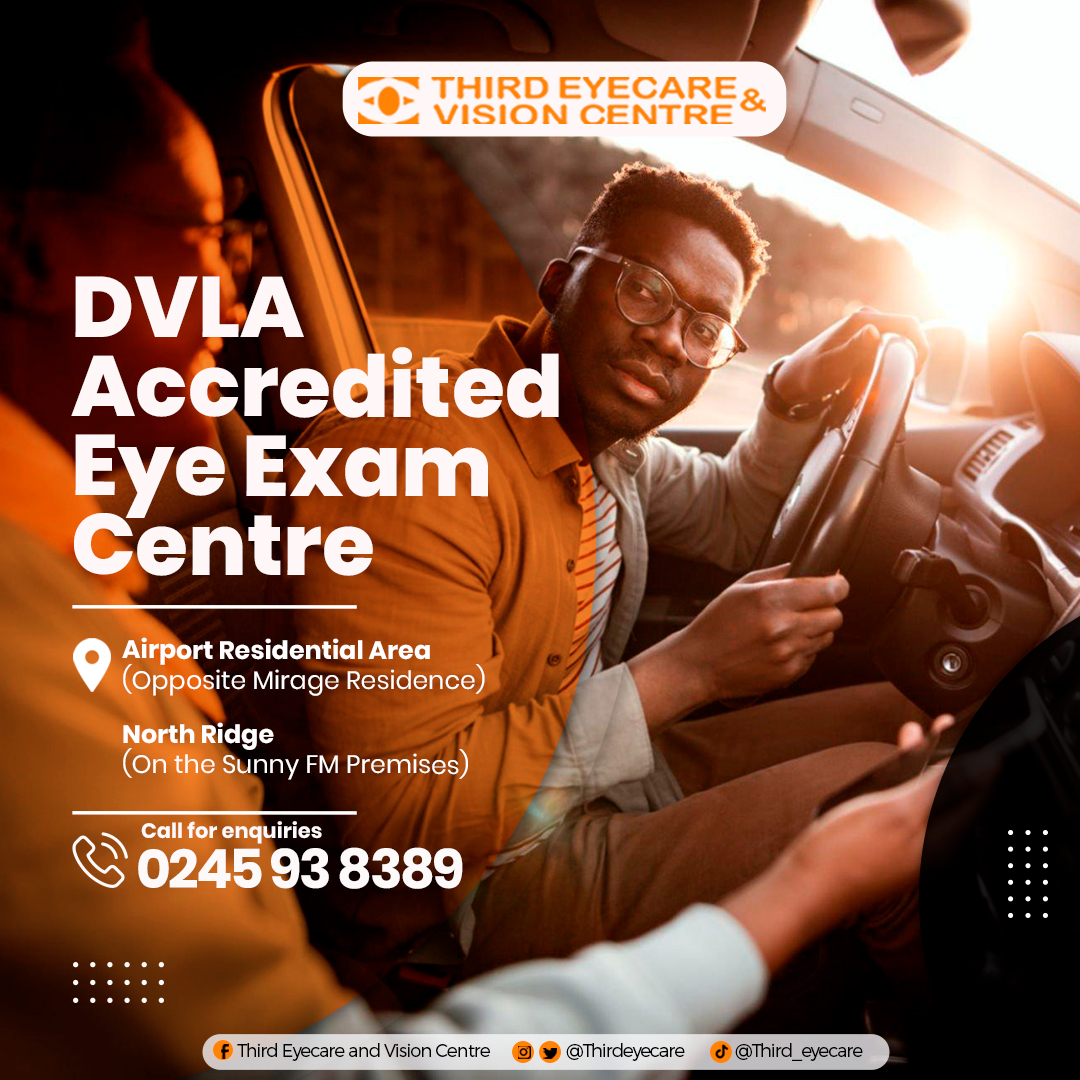 VISIT ANY OF OUR BRANCHES FOR YOUR NEW DRIVERS LICENSE & LICENSE RENEWAL EYE EXAMS. #thirdeyecare #sunglasses #glasses #optometrist #healthinsurance #accra #readingglasses #eyecare #quality #prescriptionglasses #lenscleaningsolution