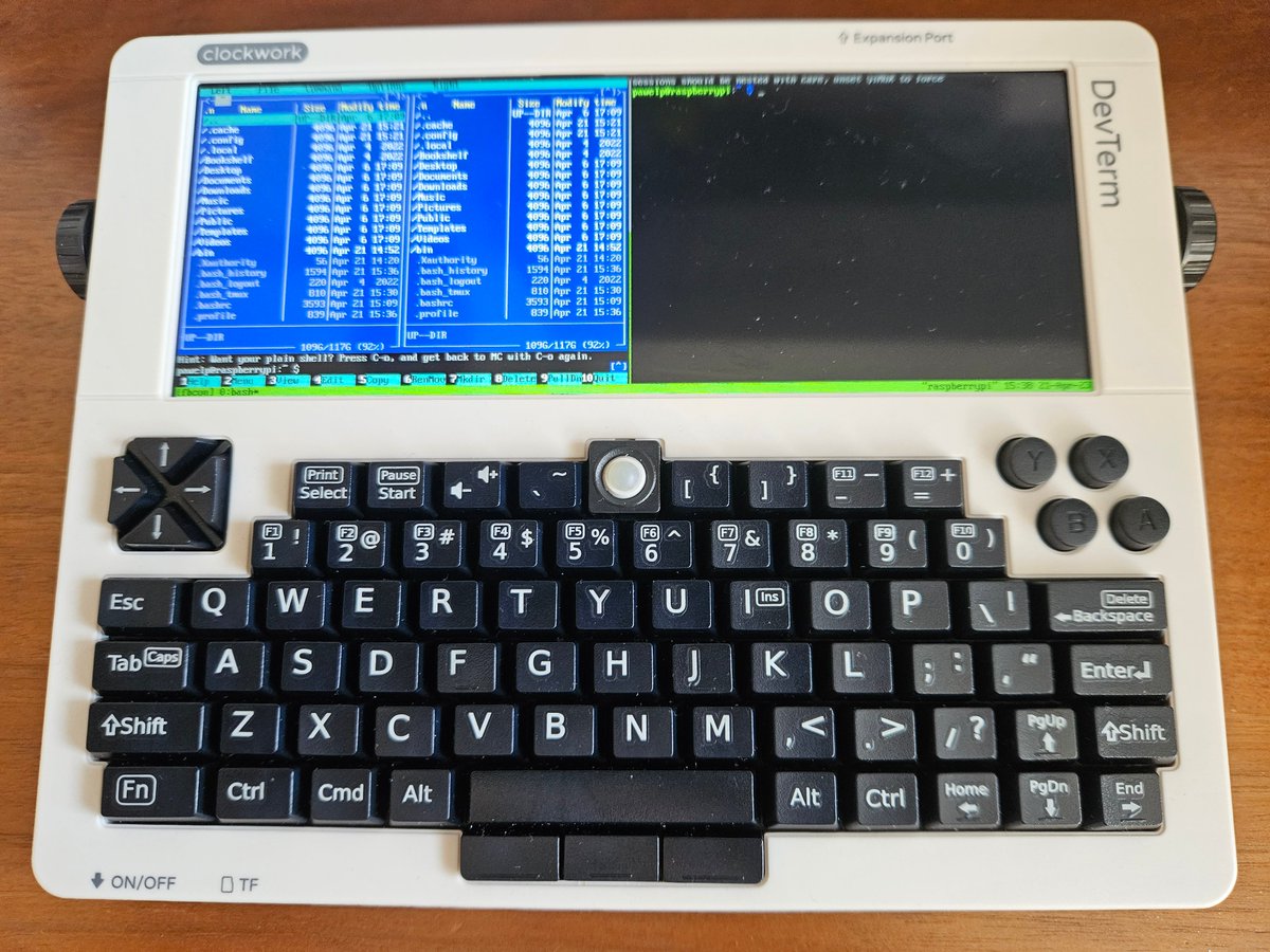 ppiecuch's tweet photo. My #DevTerm 😀All looks nice except keyboard is still not working. https://t.co/vLXSIakOq8