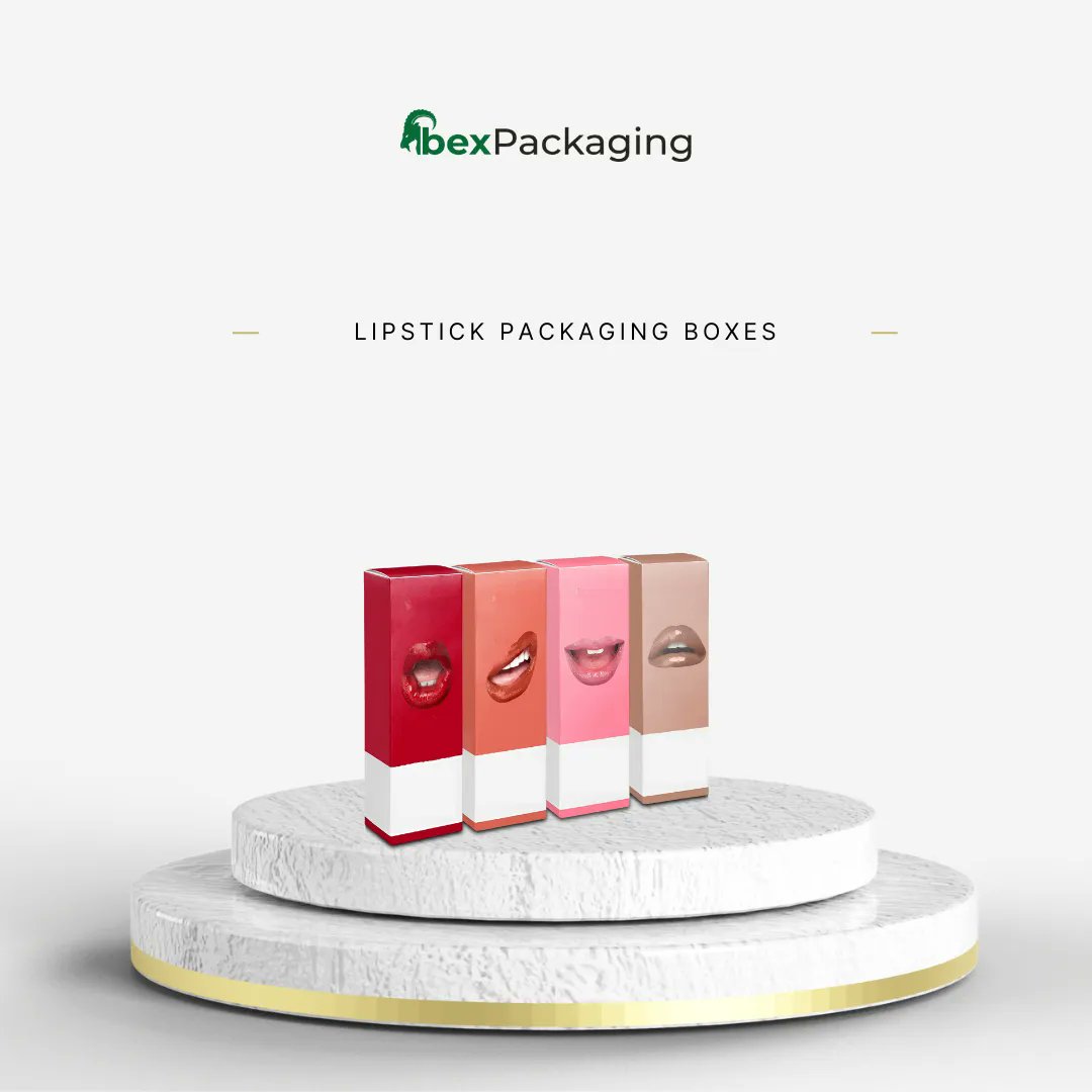 IBEXPackaging's tweet photo. Looking for premium quality lipstick packaging boxes to showcase your brand and product? https://t.co/NnReiyqjuo 

#IBEXPackaging #LipstickPackagingBoxes #LuxuryPackaging #BeautyPackaging #CustomPackaging #CosmeticsPackaging #PackagingSolutions #Marketing #BrandIdentity https://t.co/aSaMp9teji