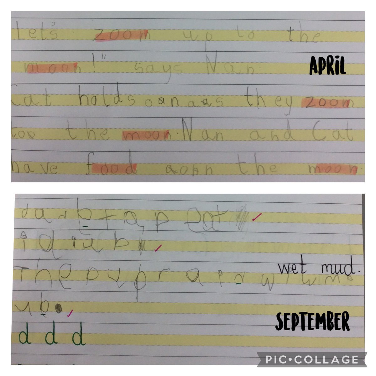 AttenboroughSc1's tweet photo. Super dictation progress by our Year 1 learners! @SWLiteracy #soundswrite#researchbased#phonics https://t.co/iH8EBaAY3G