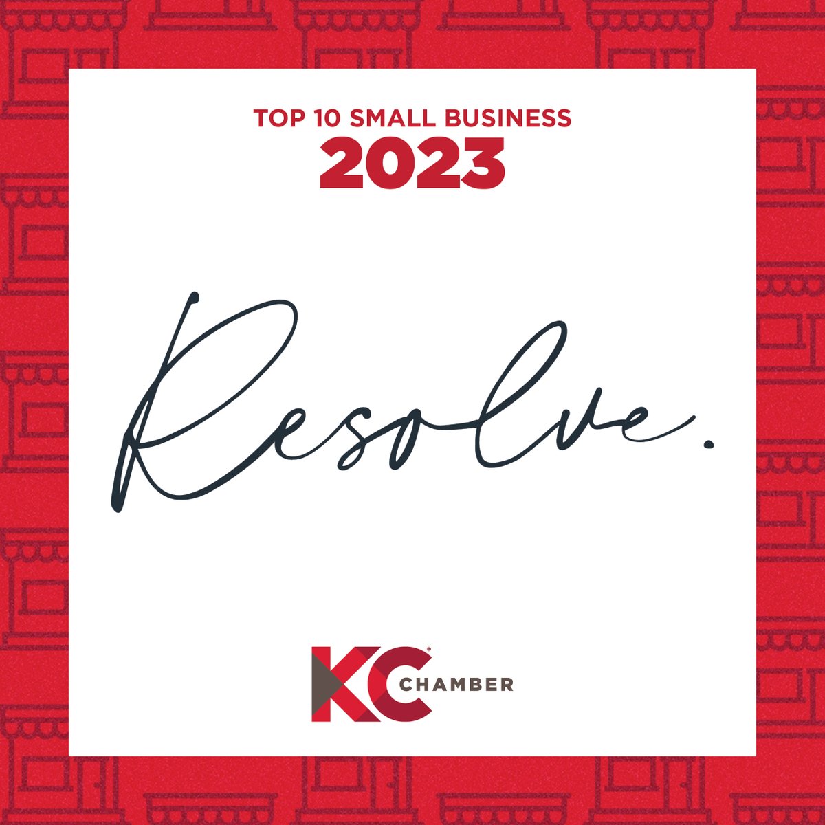 kcchamber's tweet photo. Welcome back, Resolve Counseling and Wellness! You're our next Top 10 Small Business! #CelebrateSmallBiz https://t.co/ZmQi4FHRIF