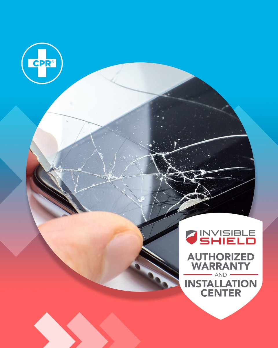 Cracked InvisibleShield tempered glass? Hurry into CPR Cell Phone Repair today to swap it out for a new screen protector. We’ll handle the warranty processing for you!

#InvisibleShield #TemperedGlass