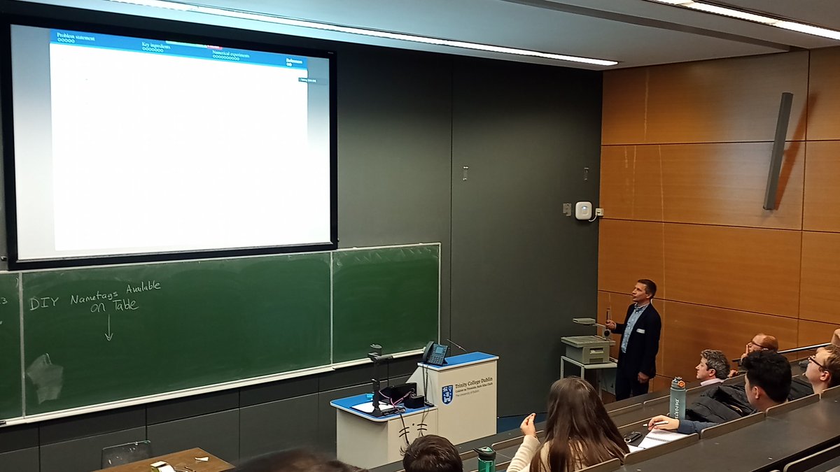 Bustamaths's tweet image. Prof. Sergiy Zhuk giving a great plenary talk at the SIAM UK IE Annual Meeting 2023