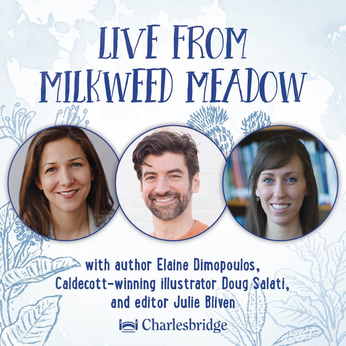 charlesbridge's tweet image. It's almost time! Tune in for a #live conversation with the creators of THE REMARKABLE RESCUE AT MILKWEED MEADOW happening Tuesday, April 25 at 2pm ET on YouTube. Preregister for a #chancetowin a #classroom set: charlesbridge.com/milkweedmeadow…