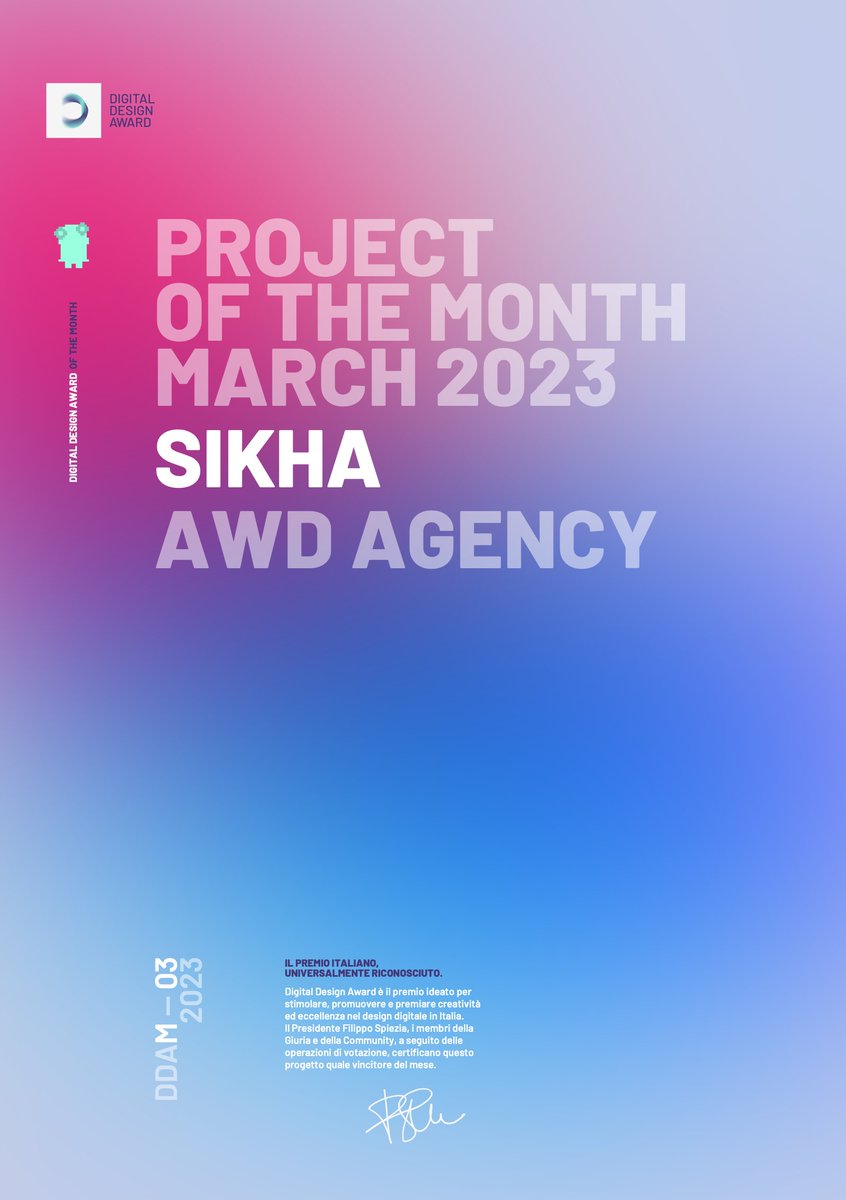 SIKHA 🏆❤️ DDA of the Month on @ddaward @digitdesigndays